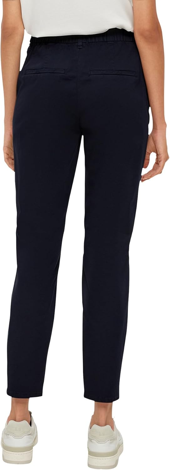 s.Oliver Damen Hose Tapered Leg 38 Blau, 38 Blau