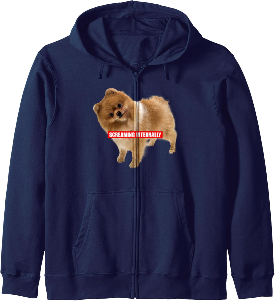 Screaming Internally Dog Golden Retriever Kapuzenjacke
