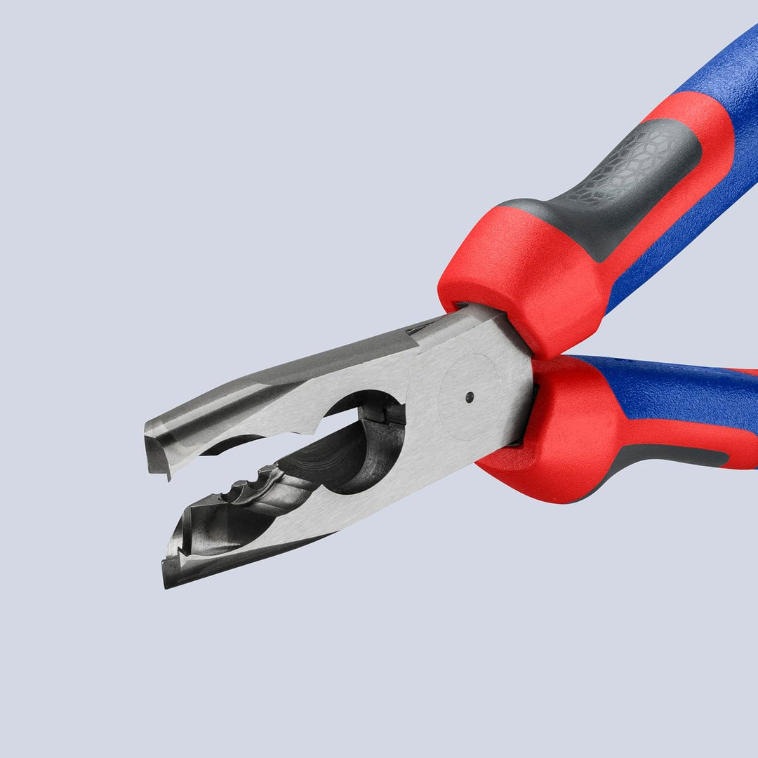 Knipex Abmantelungszange schwarz atramentiert, mit Mehrkomponenten-Hüllen 165 mm 13 42 165