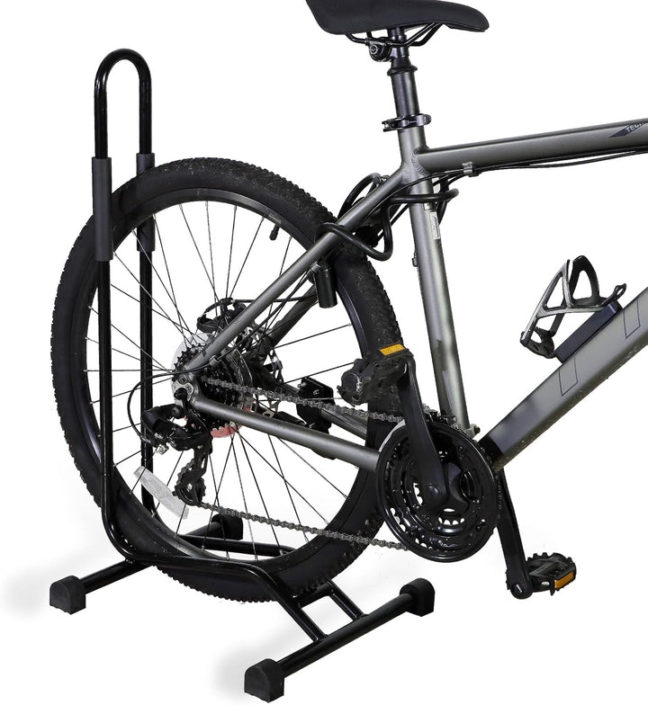 CCLIFE Fahrradständer Boden Radständer für 29 zoll Fahrrad mit Reifenbreiten bis 65 mm Eisen Fahrrad