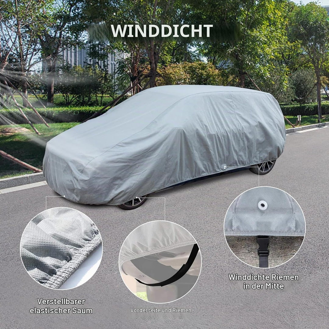 Leader Accessories 3-lagige atmungsaktive Vollgarage Autoplane leichte Ganzgarage Autoabdeckung für