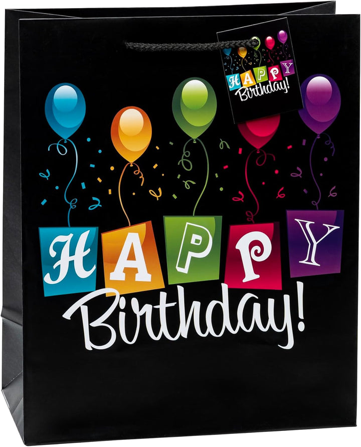 TSI Geschenktüten GEBURTSTAG, 12er Packung, Grösse: Gross (HxBxT 32 x 26 x 13,5 cm), Art. Nr. 84314