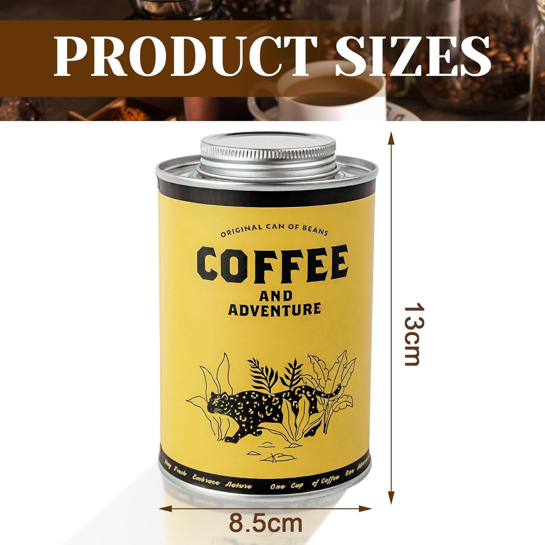 Kaffeedose Luftdicht 620 ml Aufbewahrung-Metalldose Vorratsbehälter für Lebensmittel, Runde Kaffeepa