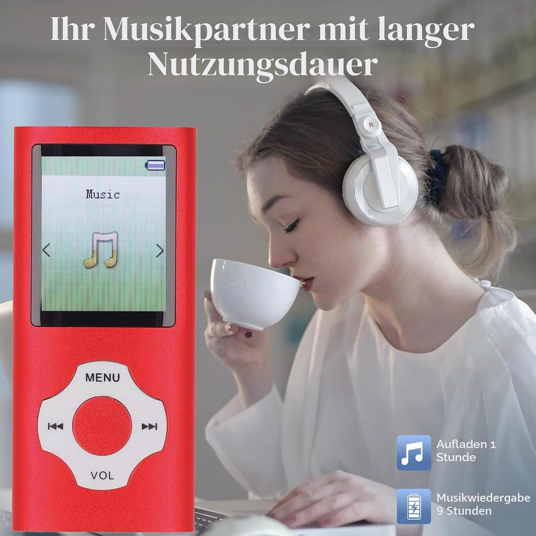 Bewinner 128 GB MP3 -MP4 -Player mit Bluetooth und WiFi, Tragbarer Verlustfreier Sound MP3, HiFi Sou