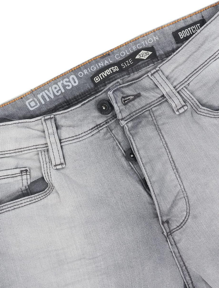 riverso Jeans Herren Stretch Bootcut RIVFalko Jeanshose Hose Denim Schwarz Blau Grau 29 30 31 32 33