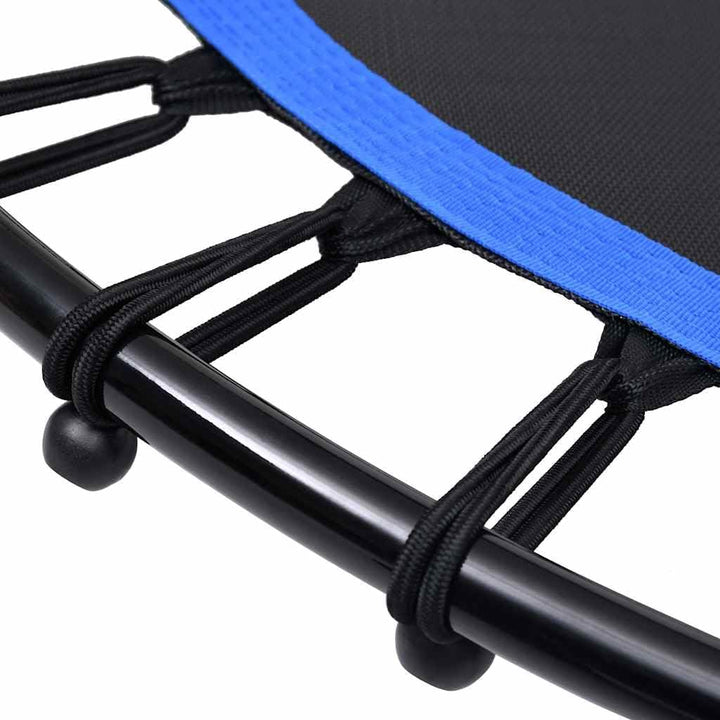 vidaXL Fitness Trampolin mit Griff 30 Bungee-Kabel T-Bar-Griff Sport Jumping Minitrampolin Training