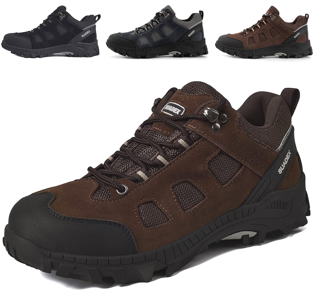 SUADEX Sicherheitsschuhe Arbeitsschuhe Herren Damen Leicht Stahlkappenschuhe Atmungsaktiv mit Stahlk