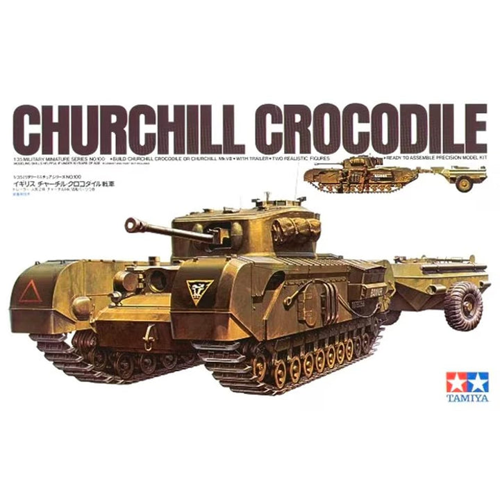 TAMIYA 300035100-1:35 WWII Britishe Panzer Churchill Crocodile(2)