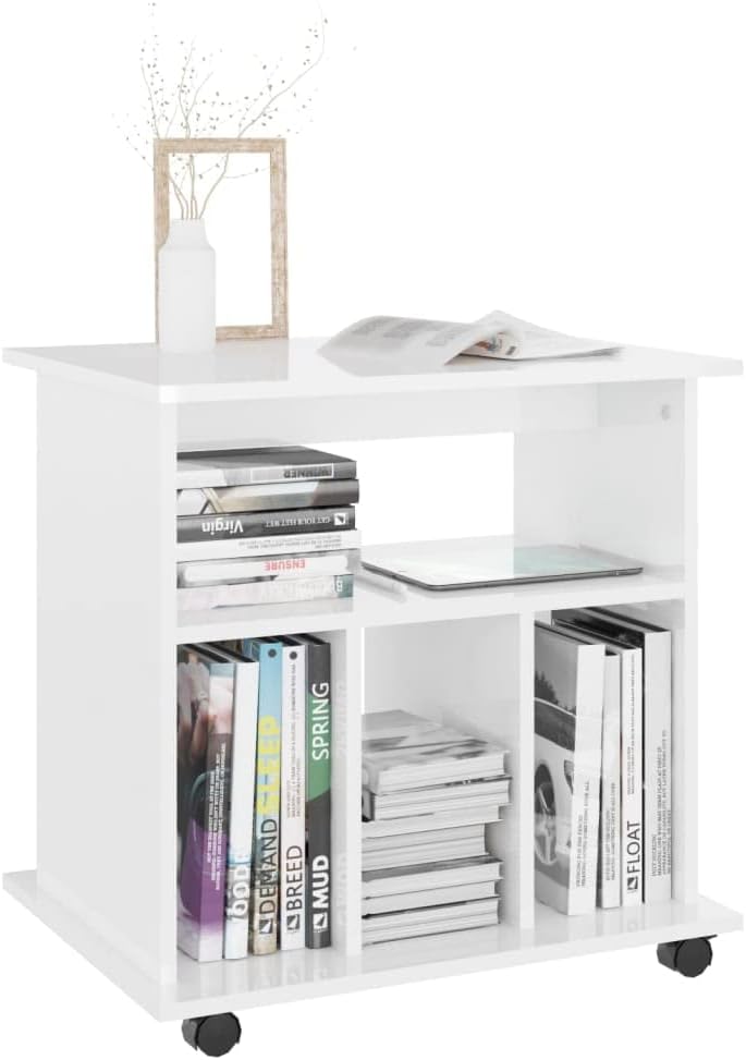 Generisch Rollschrank Hochglanz-Weiss 60x45x60 cm Holzwerkstoff,Möbel,Schränke,Aufbewahrungsschränke