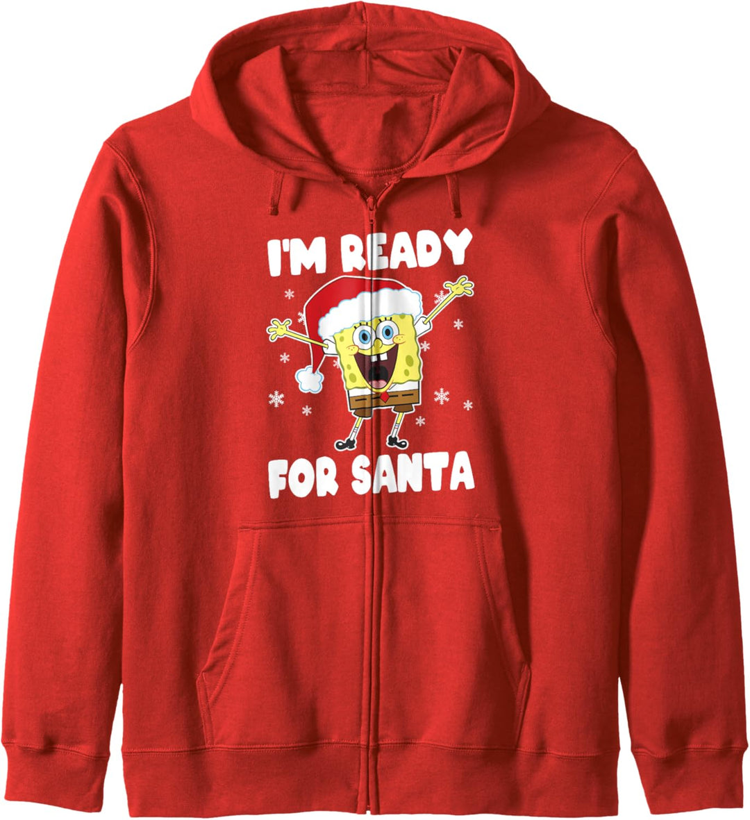 SpongeBob SquarePants Christmas I'm Ready For Santa Kapuzenjacke
