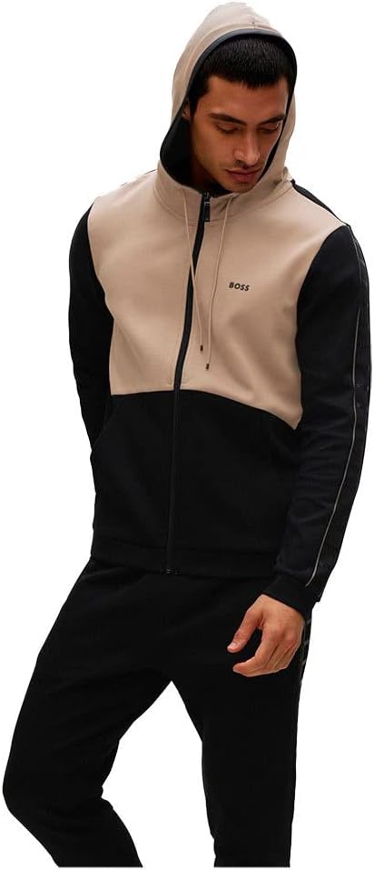 BOSS Athleisure Herren Sweatjacke Saggy Schwarz X-Large