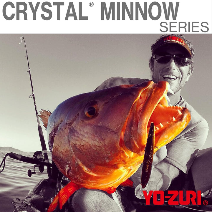 Yo-Zuri Deep Diver Kristall Minnow 90mm R1134 Meister Holografisches Pink 3-1/2-Inch, Holografisches
