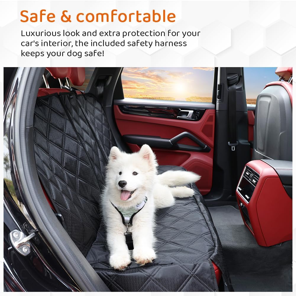 KYG Hundedecke Auto Rückbank, Wasserdicht Abnehmbarer Schutz, Hochwertiger auto Rücksitz Für Hunde,