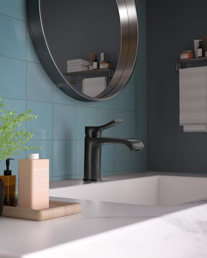 BELZ Wasserhahn Bad, Einhebel Waschtischarmatur, Waschbecken Armaturen, Armatur Badezimmer, Mischbat