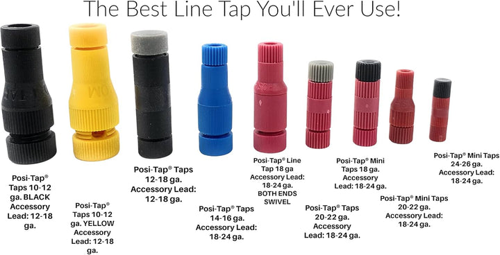 Posi-Tap Wasserhahn, 10-12 GA, Gelb, 6 Stück, Posi Taps The Best Line Tap Youll Ever Use! (Wählen Si