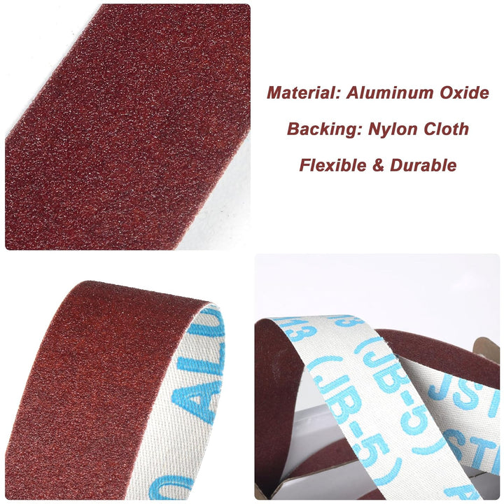 5 Rollen Schleifpapier Rolle, 6 m x 25 mm Schmirgelpapier mit Körnungen 150, 240, 320, 400 und 600,