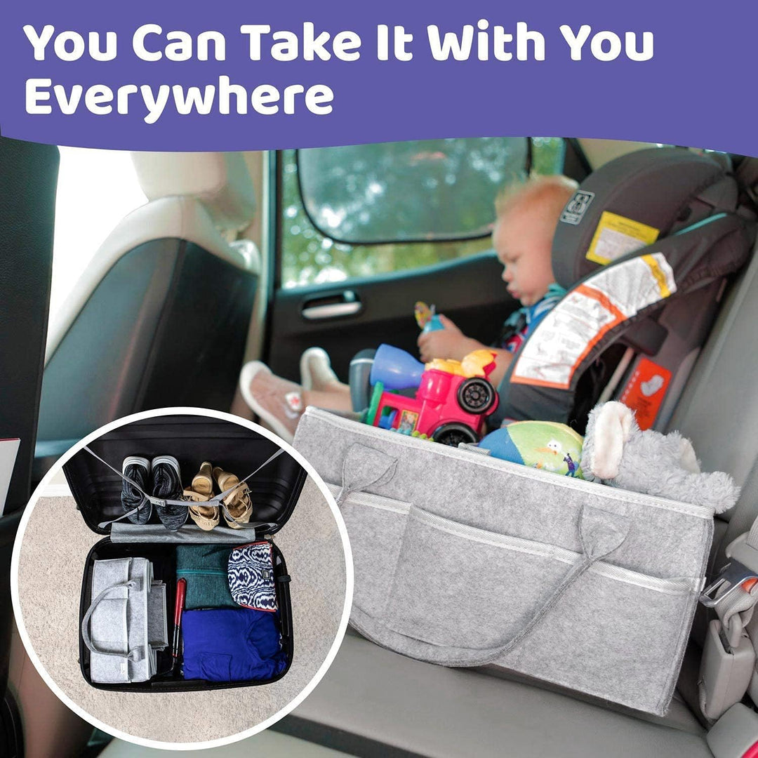 Baby Windel Caddy Organizer Wickeltisch Tragbar Filz Baby Windeltaschen Auto Travel Ablagekorb Winde
