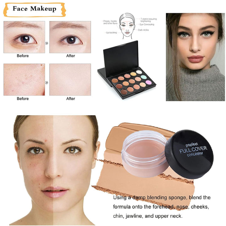 30St Schminkkasten Make-Up Set, Professionelles Kosmetische Schmink Set mit Lidschatten Lippengloss