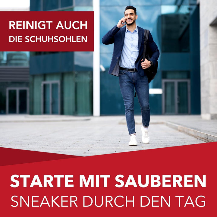 Sneaker Power Cleaner + Schuhputzschwamm - Set zur effektiven Schuhreinigung 4er Set, 4er Set