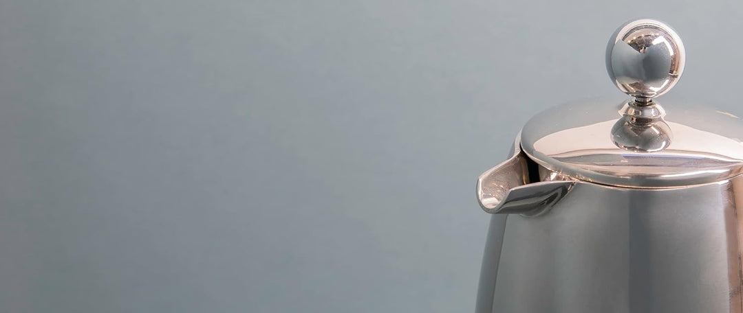 La Cafetière Edelstahl doppelwandige isolierte Cafetière 3 Tassen, Edelstahl, Silber 3 Tassen Cafeti
