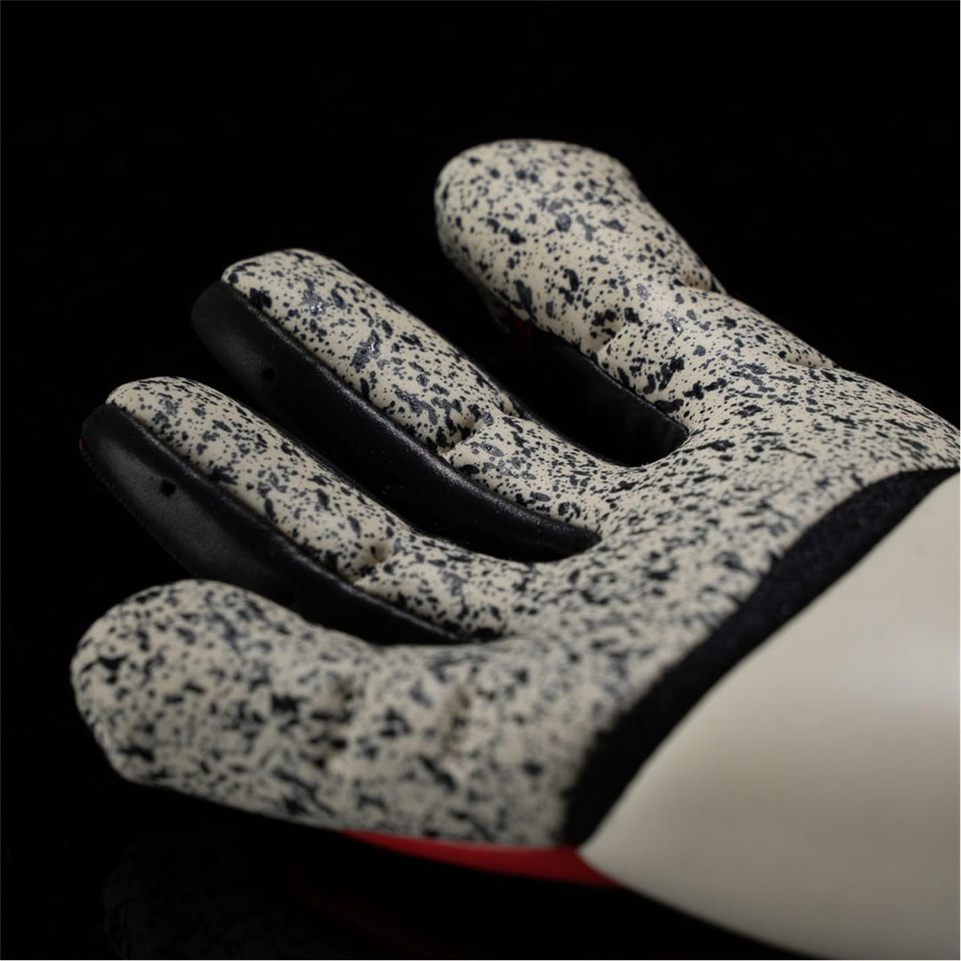 uhlsport Unisex Jugend Powerline Supergrip+ Flex Hn Fussball Torwarthandschuhe 10 schwarz/rot/weiss,