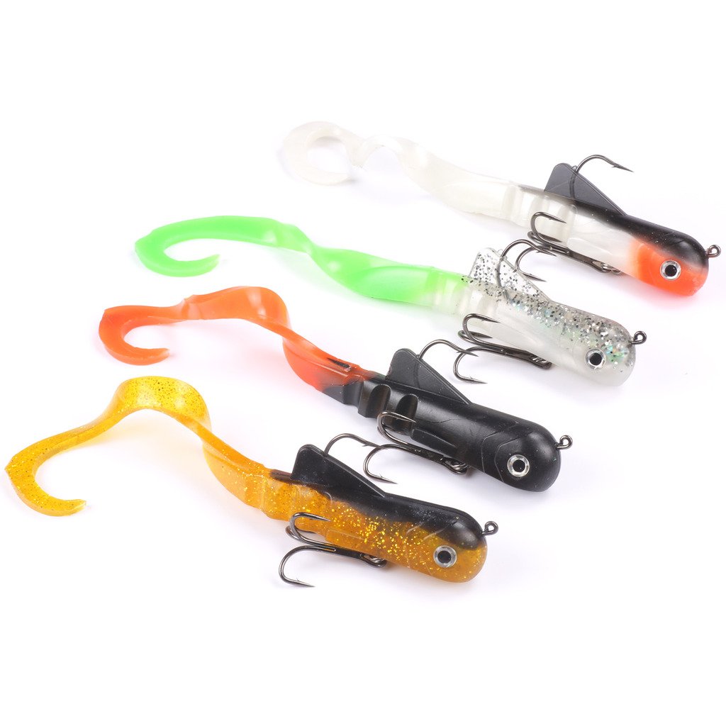 Mizugiwa 20,3 cm/20 cm 45 g Pike KY Dawg Angeln weiche Köder Köder zabder Süsswasser Curly Shad Tack