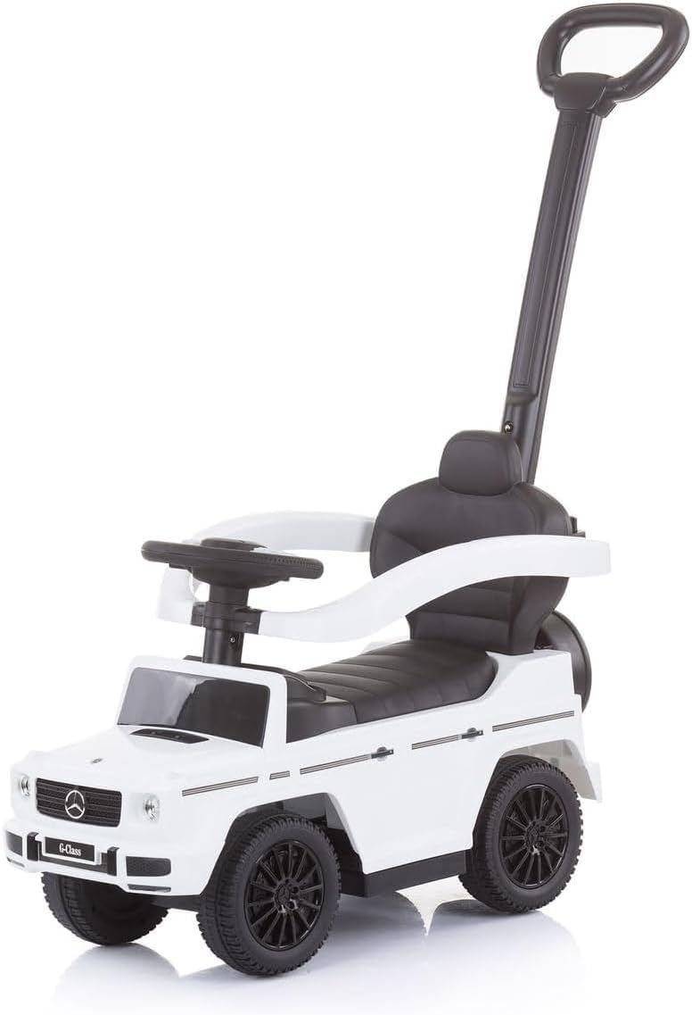 Chipolino Rutscher Mercedes Benz G350d 2 in 1 Schubstange Dach, Trittstufe weiss, Weiss