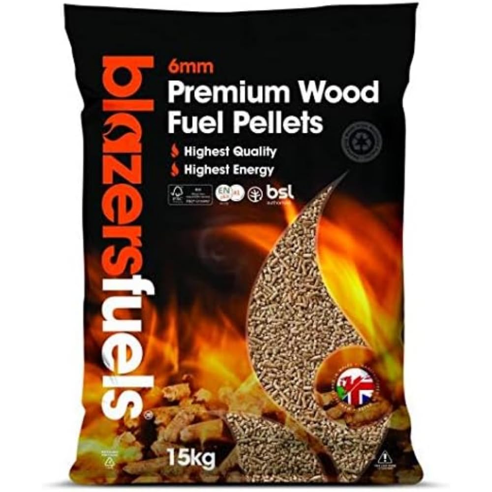 Blazers HEAT007 Fuel Premium Holzpellets, 15 kg, beige