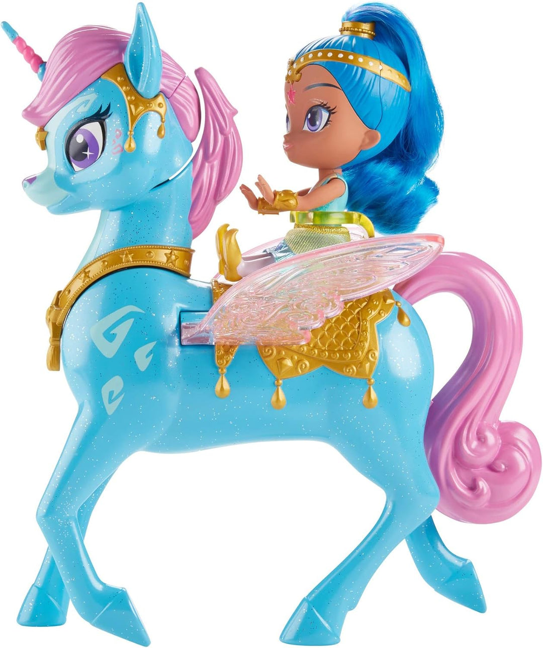 Shimmer & Shine Puppe mit Zahracorn-Figur, 35 Lieder, Geräusche und Sprüche Modern, Modern