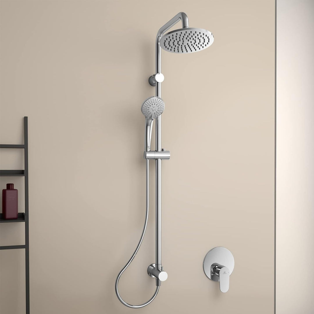 Ideal Standard A5689AA Idealrain Duschsystem Aufputz mit Armatur 1050mm Chrom, mit Armatur 1050mm Ch