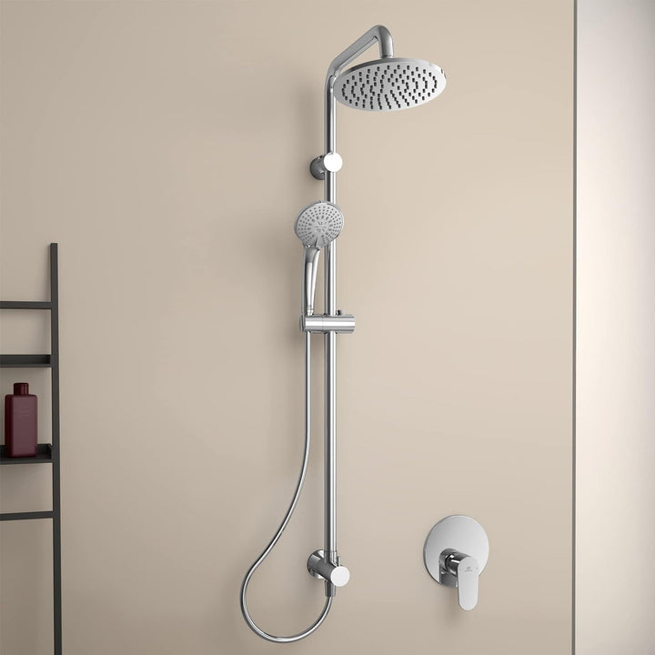 Ideal Standard A5689AA Idealrain Duschsystem Aufputz mit Armatur 1050mm Chrom, mit Armatur 1050mm Ch