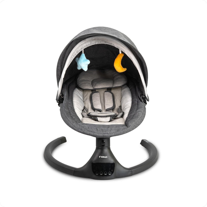 Svaie Babywippe elektrisch Babyschaukel bis 9 kg mit Fernbedienung Bluetooth 5 Schaukelstufen Batter