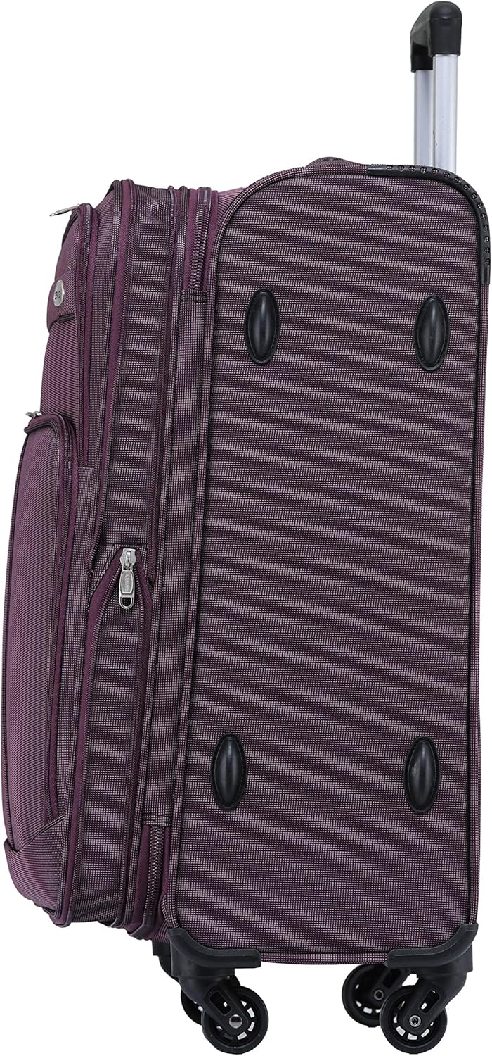 BEIBYE 4 Rollen Reisekoffer 3tlg.Stoffkoffer Handgepäck Kindergepäck Gepäck Koffer Trolley Set-XL-L-