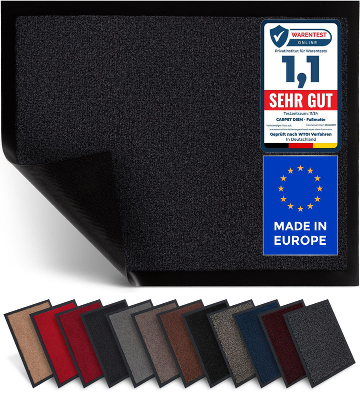 Carpet Diem Fussmatte, einfach sauber I Schmutzfangmatte Eingangsbereich - Fussmatte Innen & Aussen,