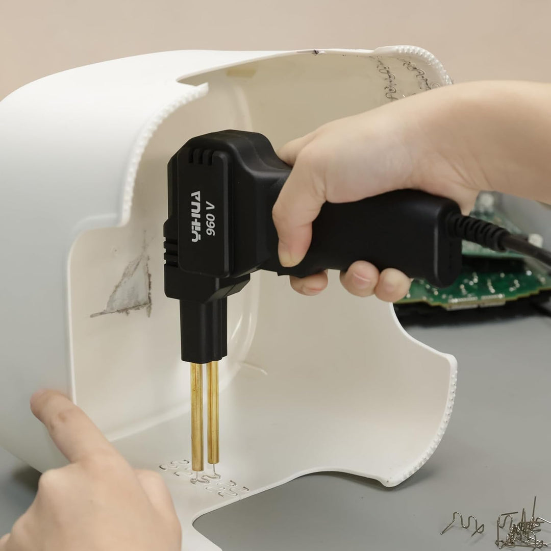 YIHUA 960-V Tragbares Kunststoff Schweissgerät kunststoff reparaturset mit LED-Licht 200 heisse Heft