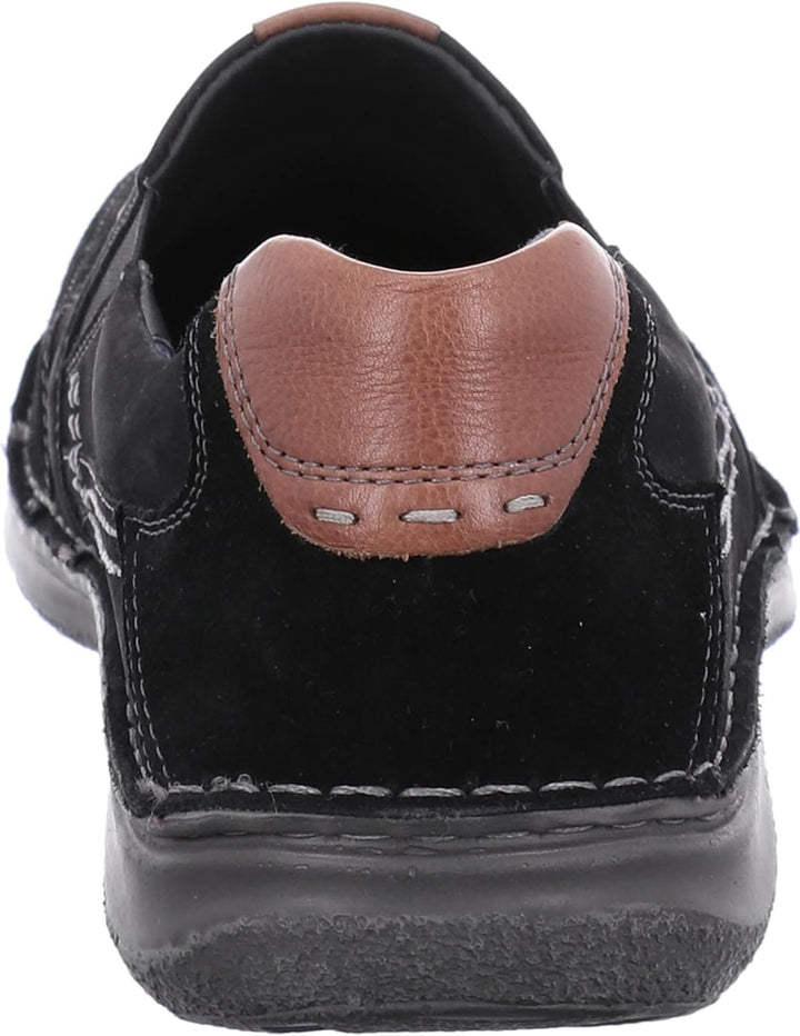 Josef Seibel Herren Slipper Anvers 63,Weite K (Extra weit),Wechselfussbett 45 EU X-Weit Schwarz Komb