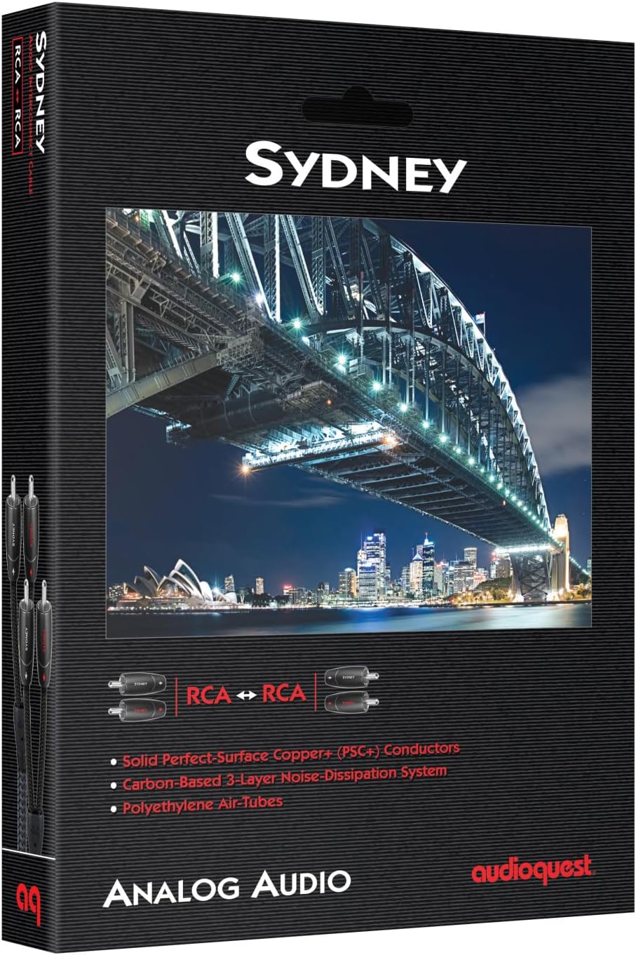 audioquest – Kabel Phono Sydney, Paar, Länge 1 m