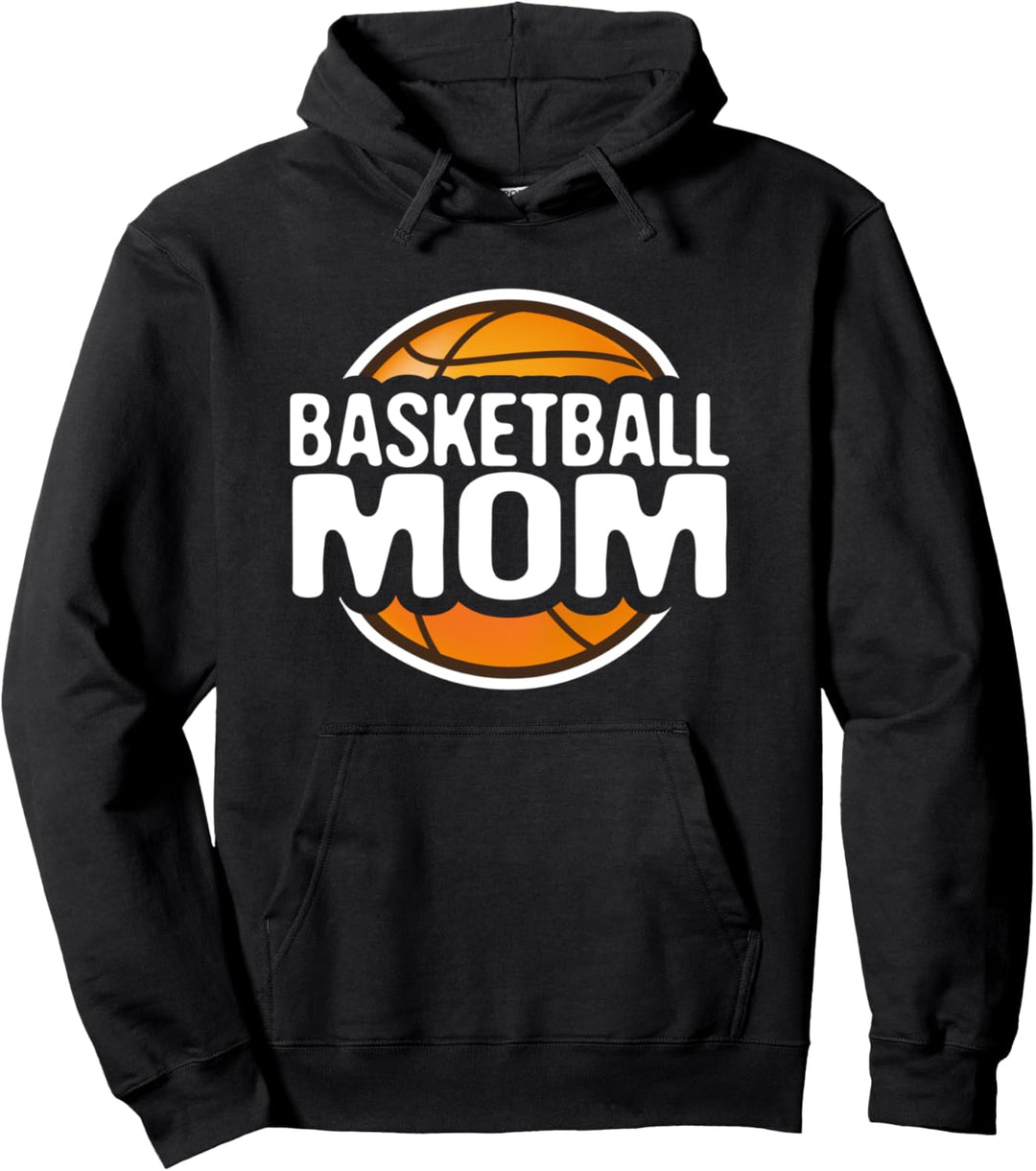 Basketball mom cool graphic design for supportive mom Pullover Hoodie