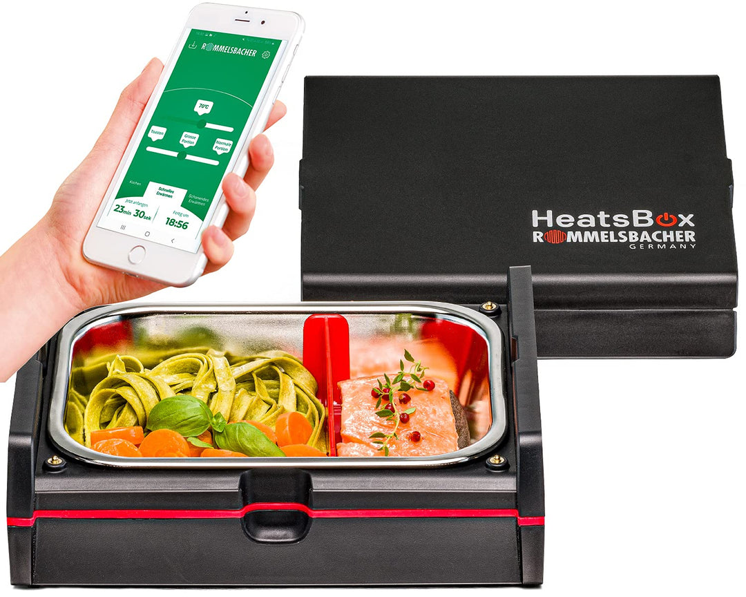 Rommelsbacher Elektrisch beheizbare Lunchbox HB 100 Heatsbox - zum Erhitzen von Speisen, Zeitvorwahl