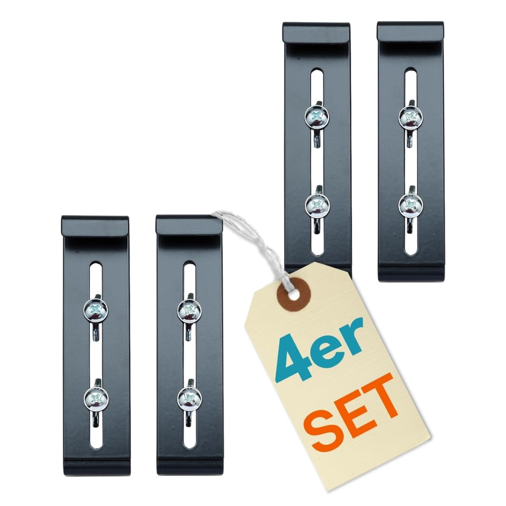 GarPet 4X Blumenkastenhalterung Fensterbank ohne Bohren unsichtbare Befestigung Blumenkasten Halteru