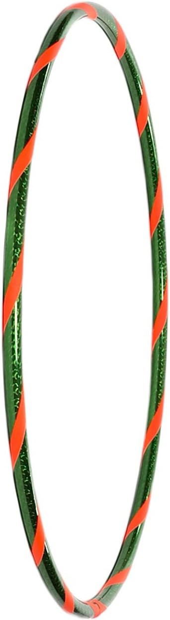 Funny Kinder Hula Hoop Reifen mit Hologramm-Muster Ø60cm Hologramm-Grün-Orange, Ø60cm Hologramm-Grün