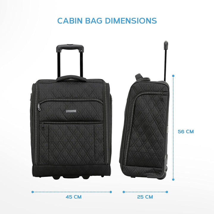 Flight Knight 56x45x25cm easyJet & British Airways Large Carry On Approved & Tested Maximum Size Han