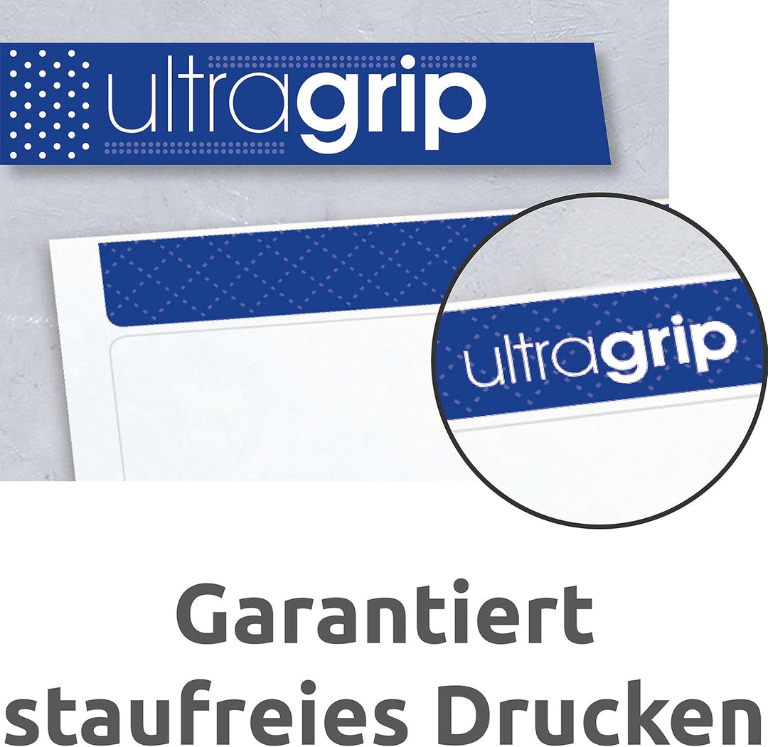 AVERY Zweckform L7163-100 Adressetiketten/Adressaufkleber (1.400 Etiketten mit ultragrip, 99,1x38,1m