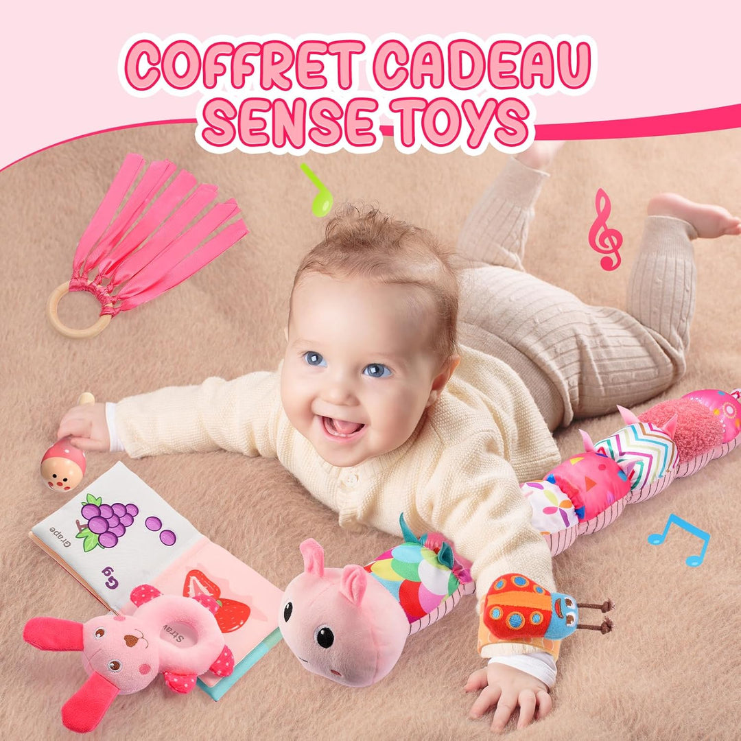 Toyzey Musical Raupe Baby Geschenk 0-6 Monate Mädchen BabySpielzeug 3 6 12 Monate Spielzeug ab 0 3 6