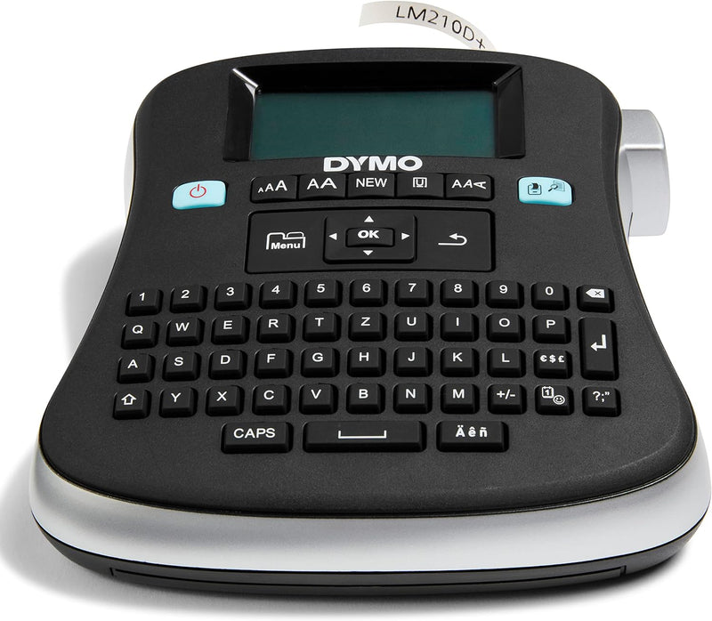 DYMO LabelManager 210D Beschriftungsgerät im Koffer | Etikettiergerät mit QWERTZ Tastatur & grossem