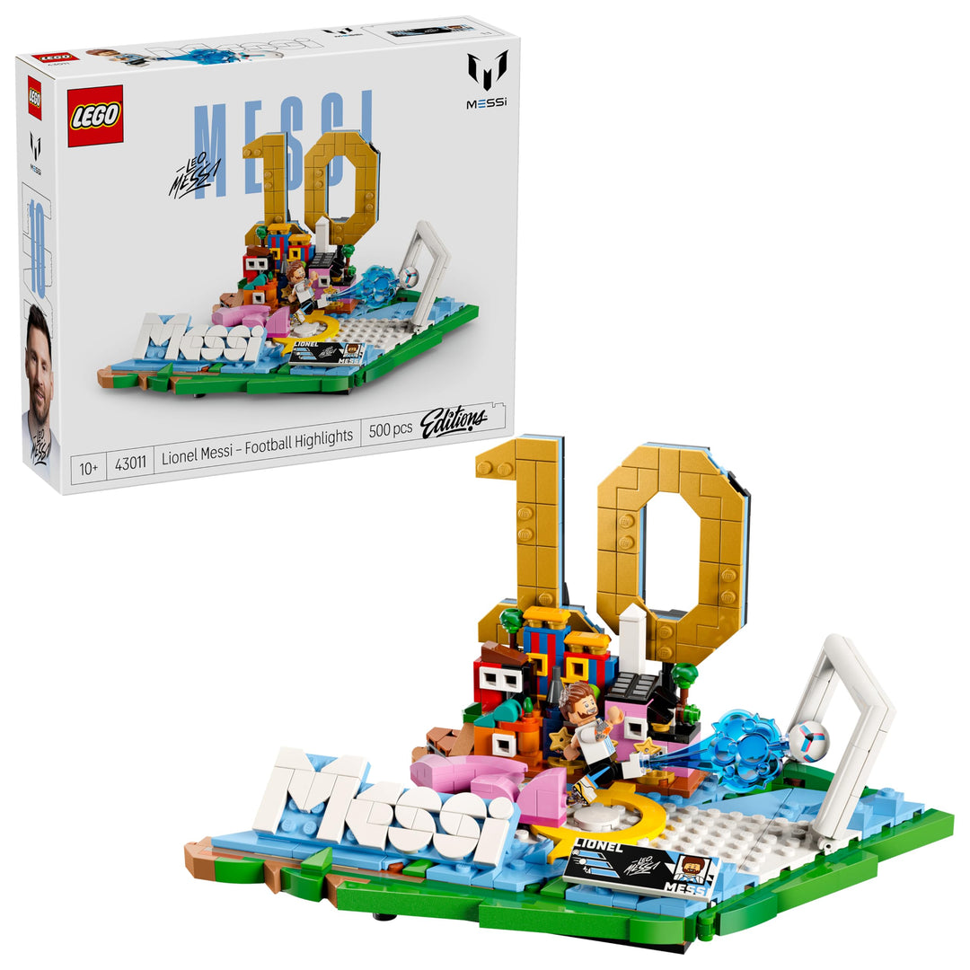 LEGO Editions Lionel Messi – Fussball-Highlights Spielzeug - 3D Modellbau mit Minifigur zum Sammeln