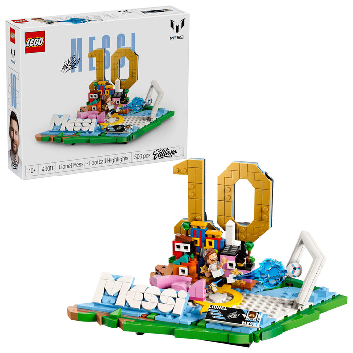 LEGO Editions Lionel Messi – Fussball-Highlights Spielzeug - 3D Modellbau mit Minifigur zum Sammeln