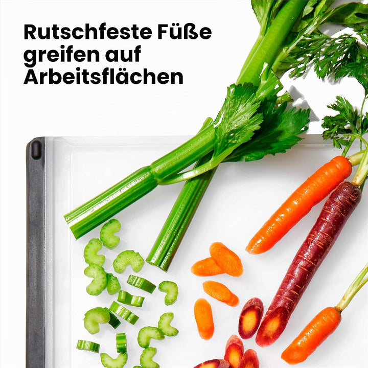 OXO Good Grips Schneidebrett, Kunststoff, 37,3 x 26,2 cm Mehrzweck-Schneidebrett, Mehrzweck-Schneide