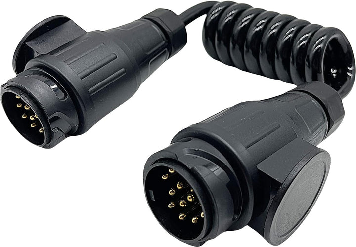 Spiralkabel Verlängerungskabel, 13-Polig auf 13 Polig Adapter Stecker Männlich Stecker Verbindung 1.