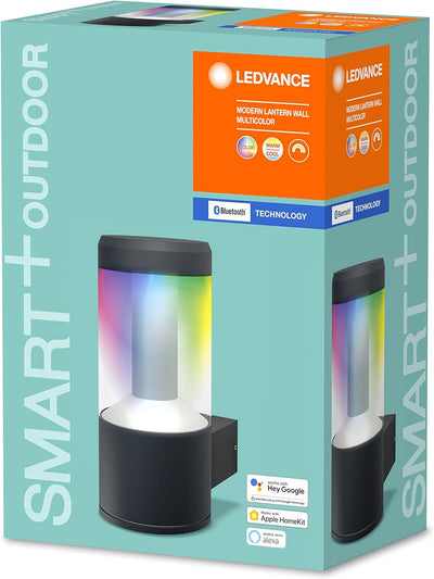 LEDVANCE Smarte LED-Wandleuchte mit Bluetooth Mesh Technologie, Lichtfarbe änderbar (2700-6500K), RG